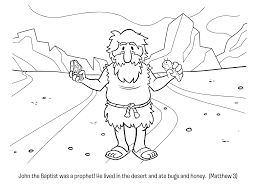 Image Result For John The Baptist Coloring Page Bible Coloring Pages John The Baptist Bible Coloring