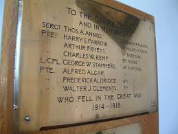 Yaxley Great War Roll of Honour