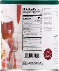 Get nutrition information for stonewall kitchen items and over 200,000 other foods (including over 3,000 brands). Stonewall Kitchen Cinnamon Apple Pancake Waffle Mix 16 Oz Foods Co