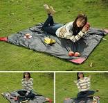 Pocket Picnic Blanket, Foldable &Easily Fits into Small Bag, Washable Quick Dry Compact Beach Mat for Outdoors Recreation