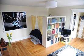 This room divider idea from o so chic is perfect for a studio apartment that lacks closet space. Pin On For The Home