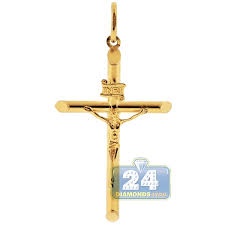 2.5 filigree jesus christ crucifix cross pendant real 10k yellow white gold. Mens 10k Yellow Gold Jesus Christ Crucifix Cross Large Pendant