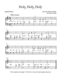 Holy Holy Holy Free Easy Hymn Arrangements At Piano Song Download Piano Sheet Music Free Easy Piano Sheet Music Piano Sheet Music