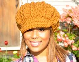 Pattern for Crochet Newsboy Hat