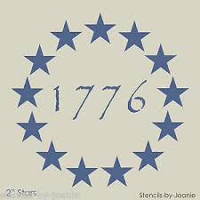 Don't want to provide attribution? Americana Stencil 2 Stars Patriotic Circle 1776 Primitive Betsy Ross Flag Signs Ebay