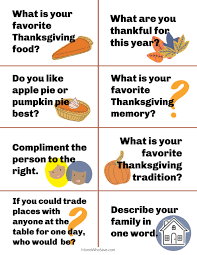 What are conversation starters for kids? Thanksgiving Conversation Starters For Kids Free Printable Momswhosave Com