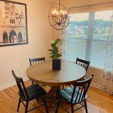 Our round farm tables are made of the best hardware. Magnolia Home Top Tier Round Dining Table By Joanna Gaines Living Spaces