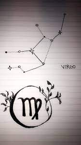 Virgo Constellation Minimalistic Tattoo Into Design Ideas Virgo Constellation Tattoo Virgo Constellation Virgo Tattoo Designs