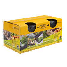 Vigoro 20 Ft Black Interlocking Plastic Landscape Edging Vig Pi 20 The Home Depot Plastic Landscape Edging Lawn Edging Landscape Edging