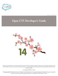Open Cti Developer S Guide Salesforce Com