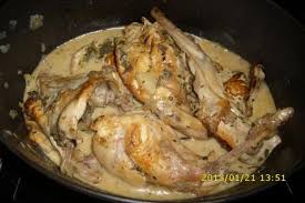 Recette Lapin Mijote Aux Pommes Et Lardons A La Creme 750g Recette Recette Lapin Alimentation Idees De Repas