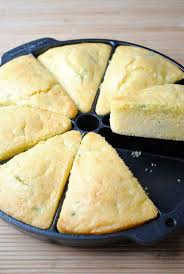 Easy Cheese Cornbread Wedges Easy Cheese Food Cast Iron Corn Bread