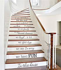 There is no elevator to success, you have to take the stairs. Stairway Decals Quote Wall Sticker For Stairs Staircase Decor We Are Family Stair Riser Decals Wall Words For Home Decor Vinyl Lettering Quote In This House We Do Buy Online In Cayman