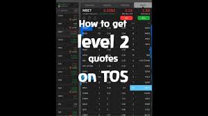 Does thinkorswim have a mobile app? How To Get Td Ameritrade Tos Thinkorswim Apps Level 2 Quotes Depth Youtube
