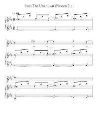 Into the unknown piano notes. Into The Unknown Frozen 2 Sheet Music For Piano Vocals Solo Download And Print In Pdf Or Midi Free Sheet Music Musescore Com