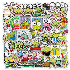 Amazon.com: 50Pcs Kero Kero Keroppi Stickers Pack Stickers for Cute Frog  Stickers, Vinyl Waterproof Stickers for Kids for Skateboards Laptop Guitar  Water Bottles Kids Adults Teens Party Decoration (#2) : Office Products