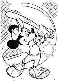 Mickey Mouse Baseball Coloring Page Mickey Mouse Coloring Pages Baseball Coloring Pages Disney Coloring Pages