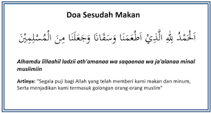 Doa sesudah makan agama islam. Doa Sebelum Makan Dan Sesudah Makan Lengkap Dengan Artinya Doa Harian Islami
