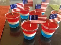 Red White Blue Jello Shots With Jello Jello Vodka Water Heavy Cream Milk Vanilla Vodka Sugar Vanilla Extrac Blue Jello Blue Jello Shots Jello Shots