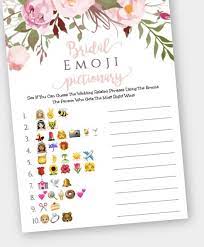 We did not find results for: Bridal Emoji Pictionary Game Guide Bridal Shower 101
