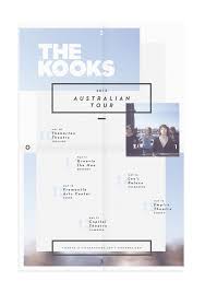 The Kooks Australian Tour Poster Record By Alex Lachance Via Behance Graphic Design Typography The Kooks Graphic Design Posters