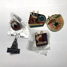 Vintage Michigan Bowling Lapel Hat Pin Lot of 28 Pins Pinback 1 Keychain