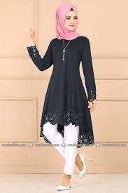 Modaselvim Tunik Lazer Kesim Tesettur Tunik Ukb5070 Laci Moda Stilleri Tunik Dantel Elbise