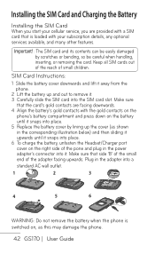 Switch on your lg gs170 with a not accepted sim card, . Lg Gs170 Support And Manuals