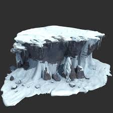 3d Model Rock Snow Concept Art Environment Concept Art Snow Texture