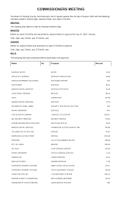 COMMISSIONERS MEETING