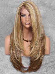 Us 32 57 Ladystar Lace Front Wigs Layered Side Part Long Straight Hair Long Hair Styles Long Straight Hair Long Layered Hair