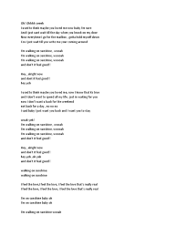 Melon] please take out with full credit. Walking On Sunshine Lyrics