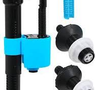 SPARES2GO Valvola di riempimento per cassetta WC, universale, doppia  altezza, regolabile, 4 in 1, kit galleggiante (ingresso inferiore o  laterale) : ...