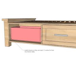 Hunting for the perfect twin bed with storage. Farmhouse Storage Bed With Drawers Queen Ana White