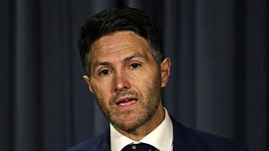 Victor dominello sparked alarm at the state's daily press conference on wednesday when television cameras picked up on his droopy eye. Victor Dominello Takes Knife To Project Paperwork