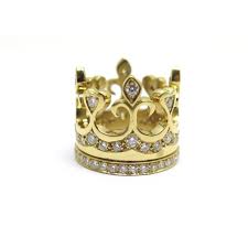 Les couronnes en or sont fabriquées en laboratoire à l'aide d'une empreinte que le dentiste a pris de la une couronne en porcelaine fusionnée à l'or est une couronne plus esthétique que celle en. Bague Tess Tasha Couronne Alliance T 52 Or Jaune