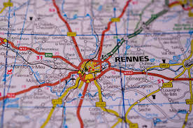 Wander the old town to enjoy its postcard perfection, explore the opulent interiors of pristine palaces; Rennes Auf Karte Stockfoto Bild Von Positionierung Planen 97136332