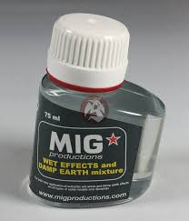 A runway is considered to be wet when there is sufficient moisture to cause it to appear reflective but the depth of the water is not more than 3 mm. Wet Effect And Damp Earth Mixture 75ml Mig Productions