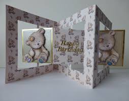 Wendy shares card making tutorials, handmade card ideas and tips and tricks for handmade cards. Charisma T Accordion Card With Tattered Lace Charisma Teddy Crafting By Name