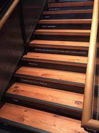 Never install a defective plank. Rethinking The Humble Stair Tread 8 Reclaimed Wood Stair Tread Examples Terramai