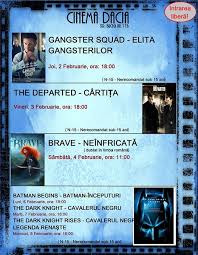 Zilele de difuzare raman tot miercuri, vineri, sambata si duminica, de la orele 16:00, 18:30 si 21:00. Programul Filmelor La Cinema Dacia Din MÄnÄÈtur Intrare LiberÄ Eclujeanul Ro