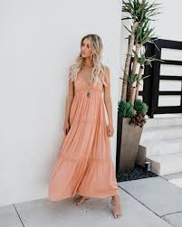 Deserted Lace Maxi Dress Salmon Maxi Dress Dressy Maxi Dress Stunning Dresses
