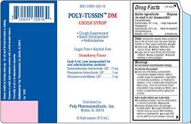 poly tussin dm syrup poly pharmaceuticals inc