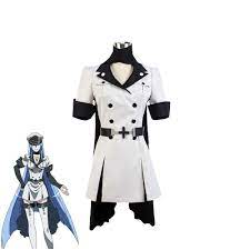 Anime Akame Ga KILL! Esdeath Cosplay Costume Aldult Unisex Sexy Coat Scarf  Tie Hat Wig Halloween Rave Party Combat Uniform Suit | AliExpress