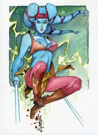 Aayla Secura Jedi Alfonso Azpiri Star Wars Art Star Wars Images Star Wars Fan Art