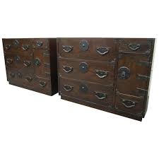 Antique cabinets are believed to have evolved from the rudimentary chest. Exciting Pair Of Baker Modern Asian Tansu Chest Cabinets Mid Century Modern For Sale At 1stdibs