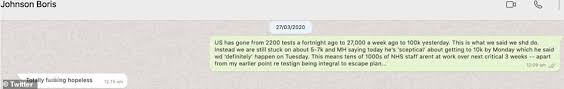 Dominic cummings told itv he would be releasing his evidence over a number of allegations 'shortly'. Dominic Cummings Posts Bombshell Whatsapp Message From Boris Johnson