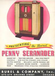 Burel Penny Seranader Wurlitzer Coinbox Jukebox Musikbox