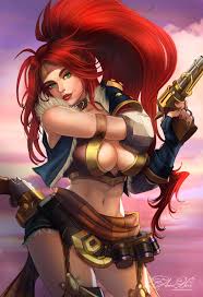 Another monika should be obvious by now that she' one of my favourite pinup characters. Amber Harris Art Red Monika From Battle Chasers Commission For