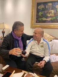 Carlos menem y eduardo duhalde en caravana electoral 1989. Menem Manchester City